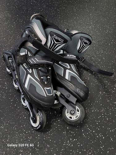 Used ZPM SPORTS Junior Rec Fitness Skates Black Adjustable 11849-S000045351