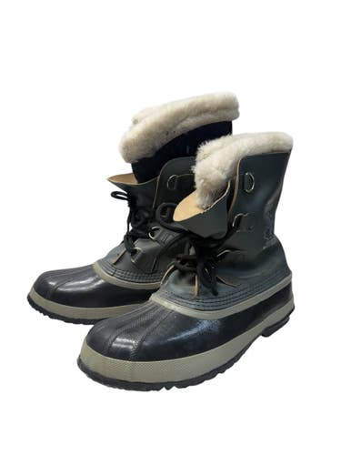 Used Sorel Snow/Hunt/Hike Boots W Black And Grey Senior 9 11835-S000213913