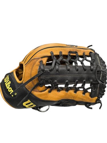 Used Wilson A2K KP92 BB/SB Glove RH Throw Brown And Black 12 1/2" 11835-S000213976