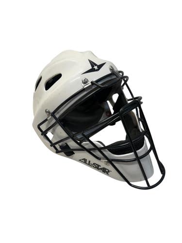 Used All Star ADV-SMALL CATCH SET Catchers Chest Protector White And Black Youth 11835-S000214005