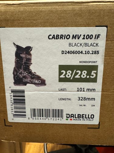 Mondo 28.5 Men's Dalbello Cabrio MV 100 IF Ski Boots Medium Flex (New)