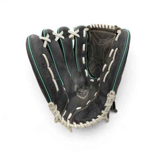 Used Rawlings Champion Lite CL125BMT Glove 12 1/2" Left Hand Throw Black/Mint 11735-S000370843