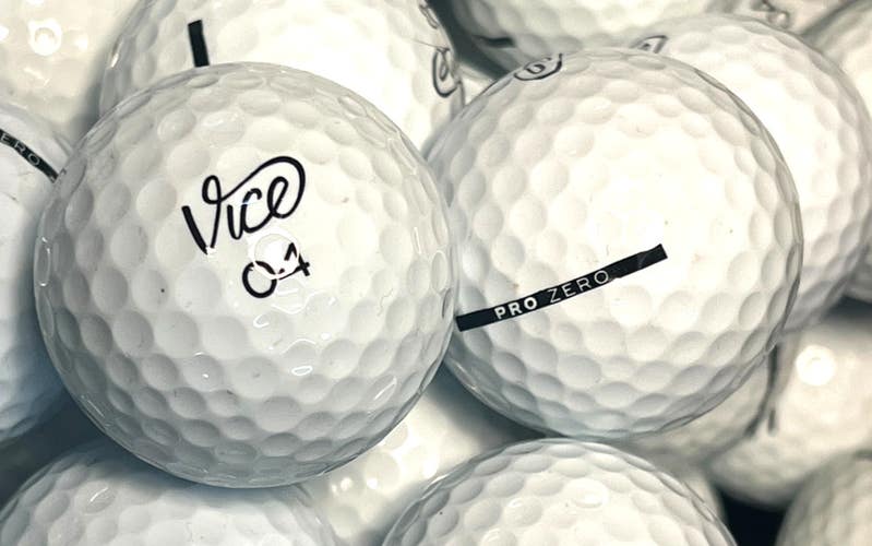 24 Near Mint AAAA Vice Pro Zero Used Golf Balls