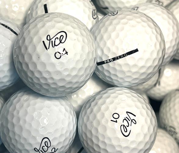15 Near Mint AAAA Vice Pro Zero Used Golf Balls