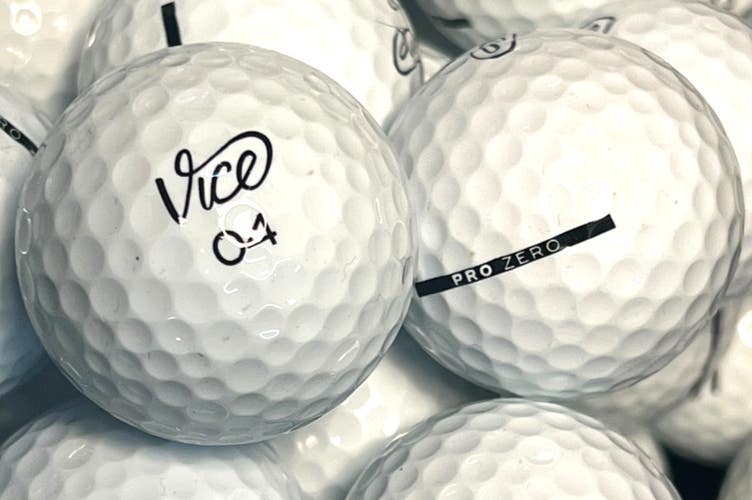 50 Near Mint AAAA Vice Pro Zero Used Golf Balls