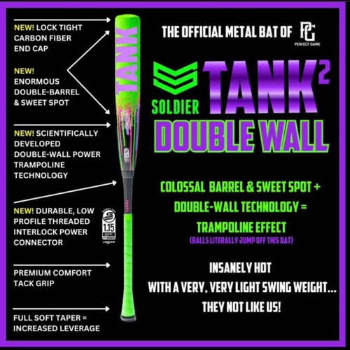 2026 Tank Composite USSSA Certified Bat (-10) 20 oz 30" (New)
