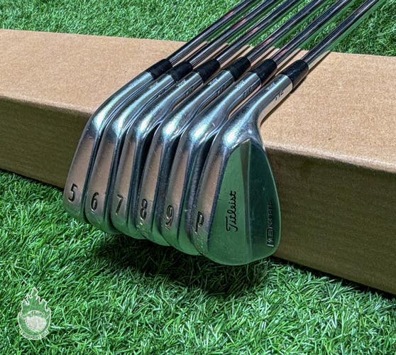 Used RH Titleist CB/MB 712 Forged Irons 5-PW S300 Stiff Flex Steel Golf Set