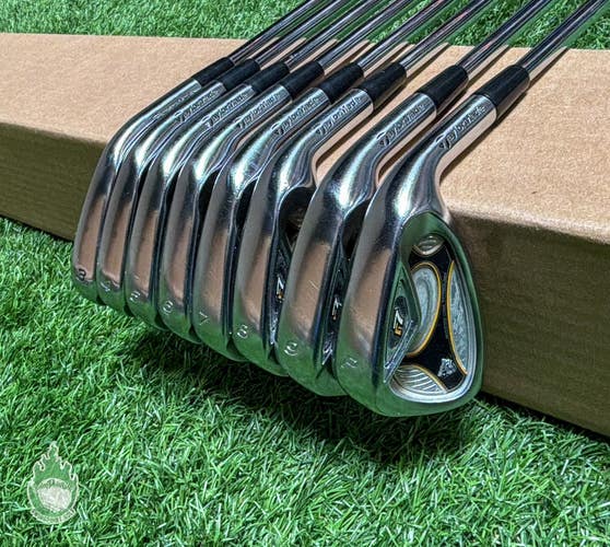Used RH TaylorMade r7 TP Irons 3-PW DG Stiff Flex Steel Golf Club Set