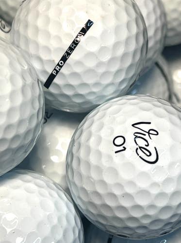 15 Vice Pro Zero Premium AAA Used Golf Balls