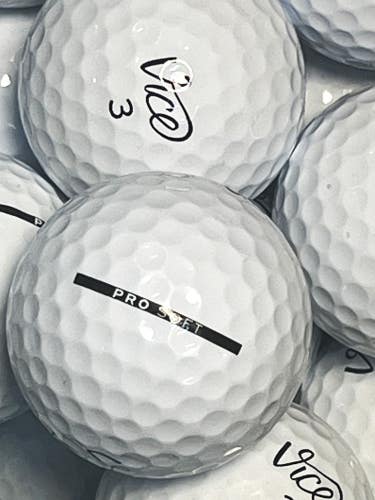 12 White Vice Pro Soft Premium AAA Used Golf Balls ....Free Ship