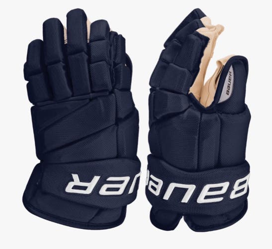 New Bauer Vapor Pro Team Stock Gloves (Pro Stock) - Navy - Florida Panthers (Multiple Sizes)