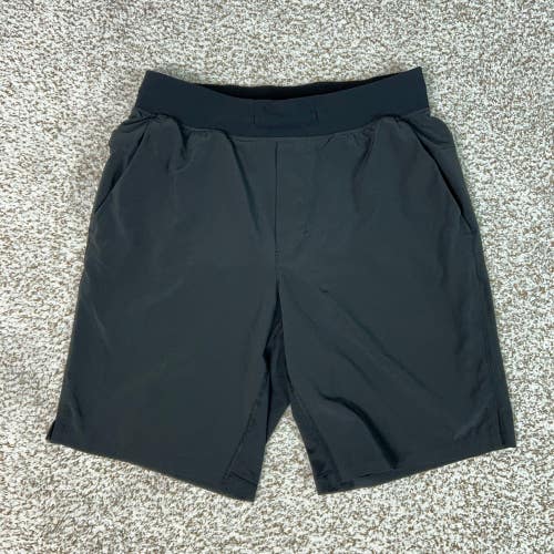 Lululemon Shorts Mens Medium Black Athletic Running Gym Lined THE 9" Workout