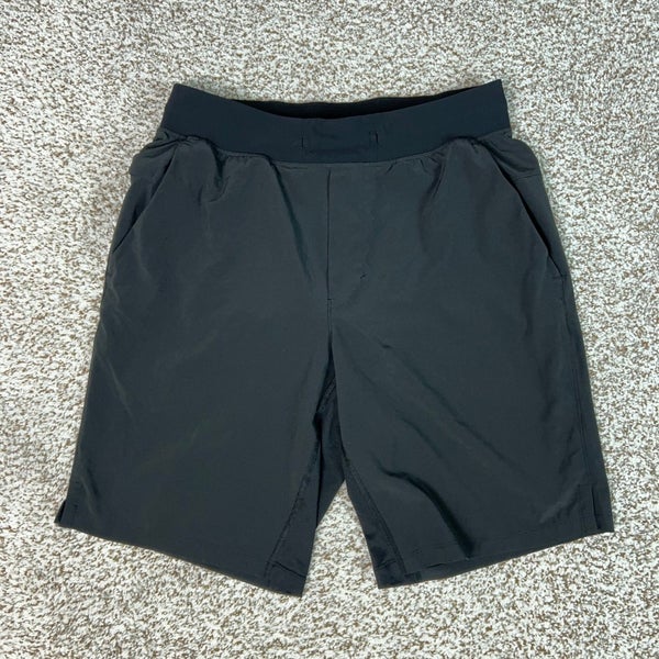 Lululemon Shorts Mens Medium Black Athletic Running Gym Lined THE 9" Workout