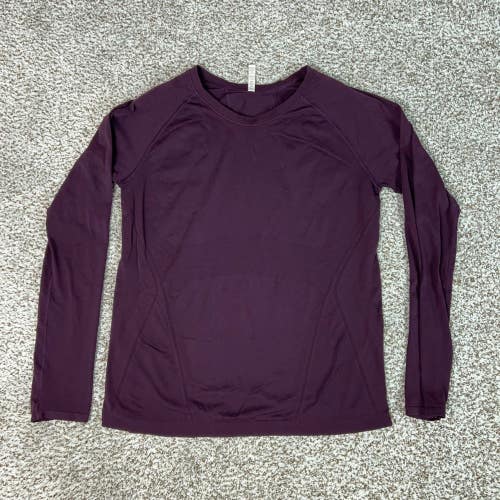 Athleta Shirt Womens Extra Large Purple Training Activewear Momentum Seamless