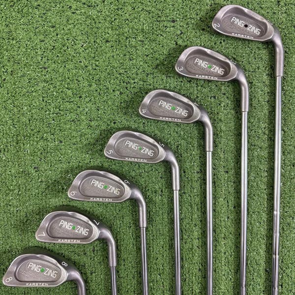 Ping Zing Karsten Green Dot Iron Set 2-8 JZ Steel Shafts Right