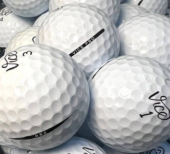 15 Near Mint AAAA White Vice Pro Used Golf Balls