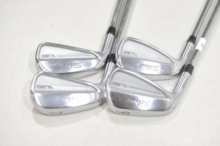 LEFT HANDED Titleist T100 2023 6-9 Iron Set Stiff Modus Tour 130 Steel #228849