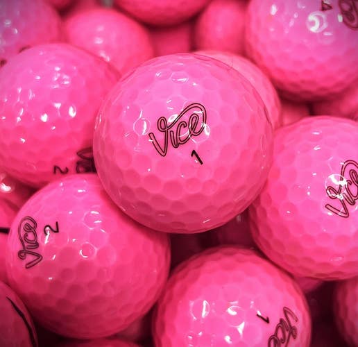 12 Near Mint AAAA Pink Vice Drive Used Golf Balls
