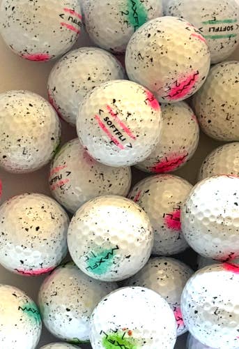 12 Near Mint (AAAA) Max-Fli Softfli Golf Balls..... Assorted Graffiti