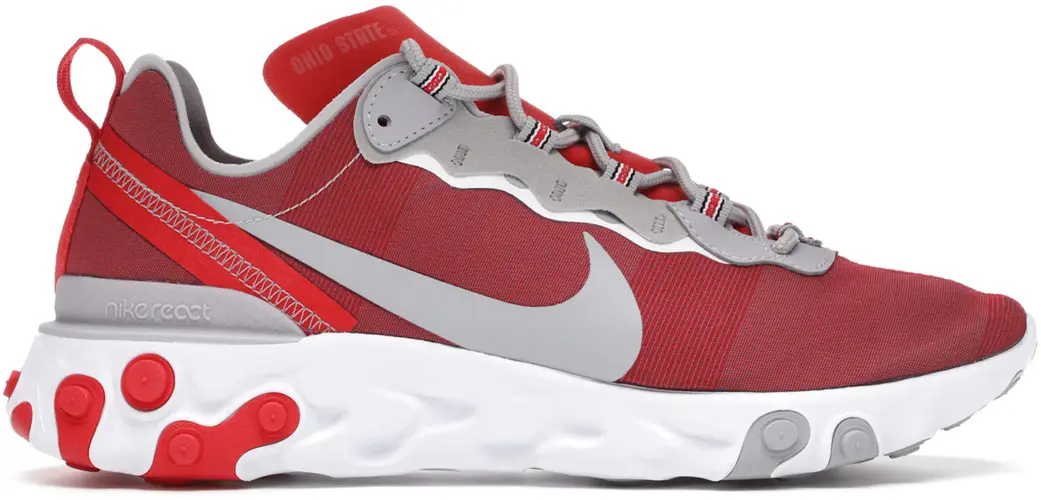 Size 9 - Nike React Element 55 OSU CK4798-600