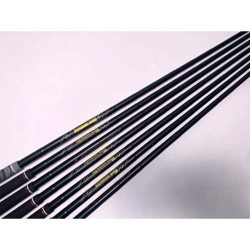 True Temper Dynamic Gold Mid S400 Stiff Iron Set of 7 Shafts 33.75''-37.25'' 370