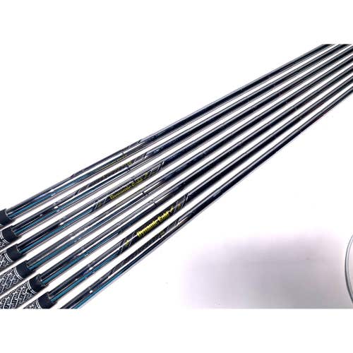 True Temper Dynamic Gold S300 Stiff Iron Set of 7 Shafts 34.25''-37.25'' 0.355
