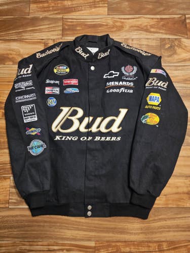 Vintage Dale Earnhardt Jr Budweiser Nascar Chase Authentics Nextel Cup Jacket XL