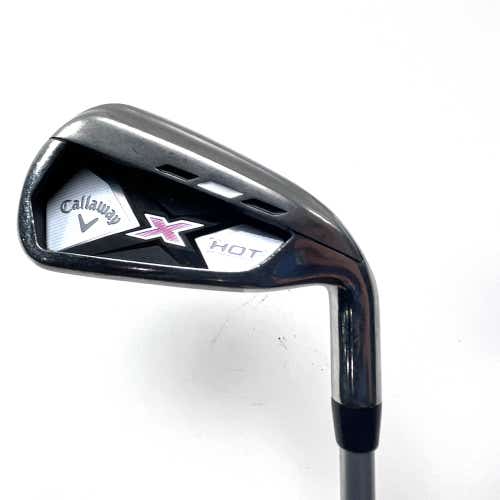 Callaway X Hot 19 Womens Single 6 Iron X Hot 50g Ladies Graphite Womens RH