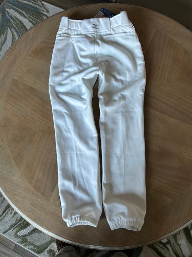White Unisex XL Youth Mizuno Game Pants (New)