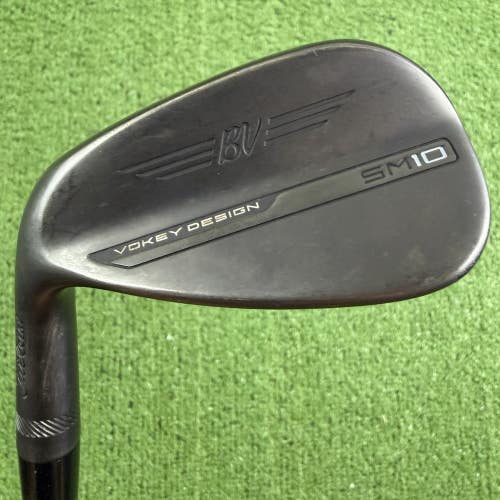 Titleist Vokey SM10 Jet Black 46 10F Wedge Steelfiber Stiff Left Handed +1/2