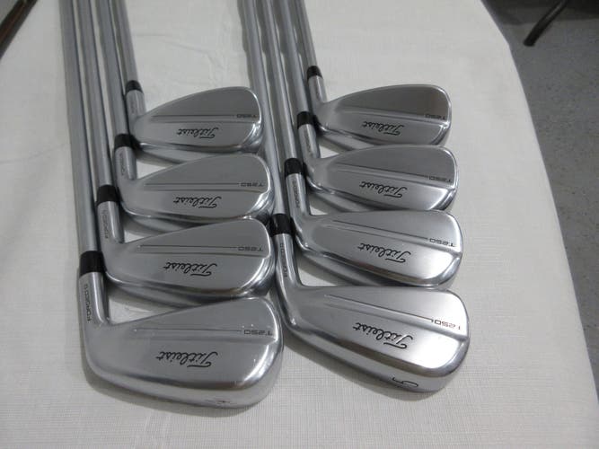 Titleist T250 Iron Set - 4-PW, GW - PX LS 6.0 Stiff Steel -0.25" Short - MINT