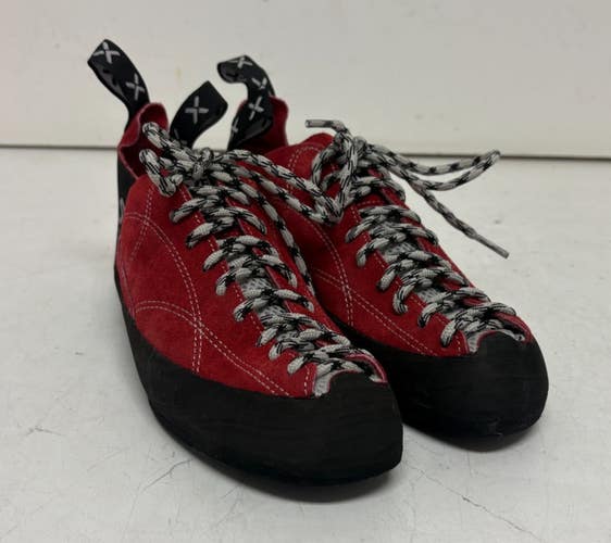 Five Ten Coyote Lace Red Suede Unisex Rock Climbing Shoes EU 42 US 9/10.5 NEW