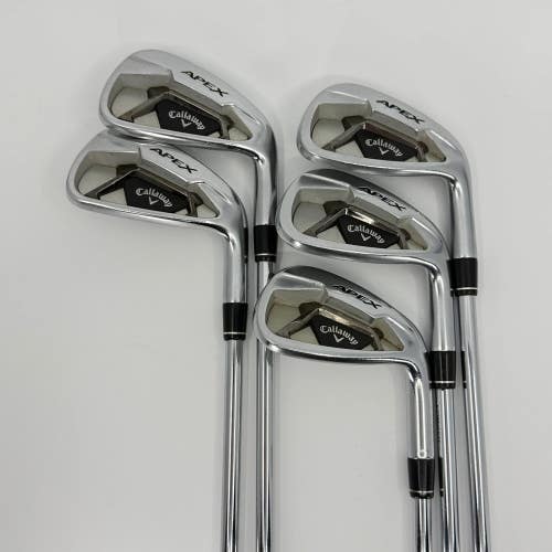 Callaway Apex 21 6-PW Iron Set RH True Temper Elevate 95 Stiff 5 Clubs Used Golf