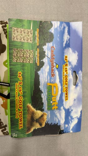 Caddyshack 24”x16”  Golf Bag Towel w/Ball Sack, 10 Tees, Choice of Ball Sleeve.