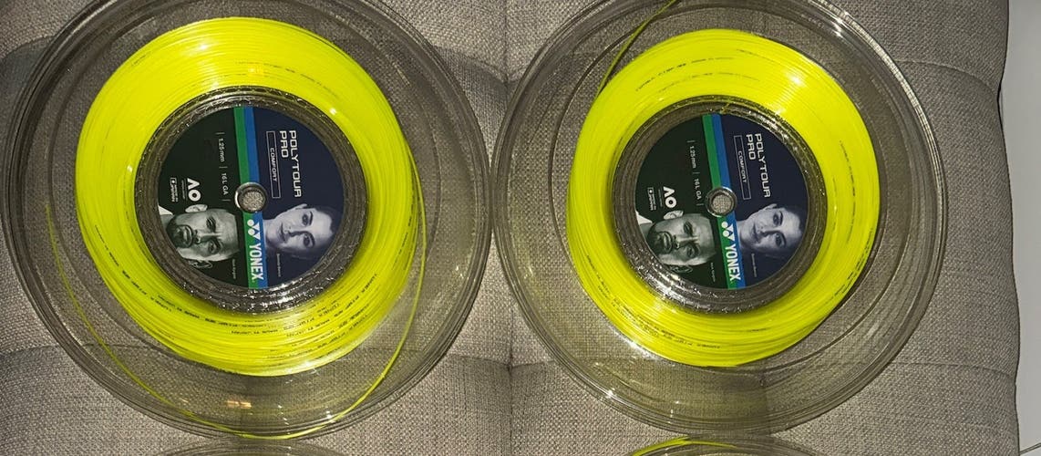 5.5 reels of YONEX Racquet Strings (Used)
