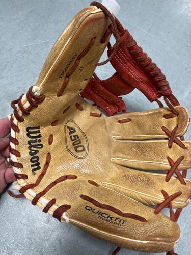 Used Wilson A500 BB/SB Glove RH Throw Brown 11" 11307-S000269111