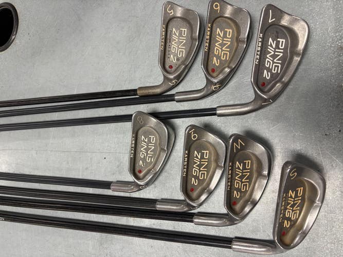 Used Ping ZING 2 RED DOT Mens Iron Set RH 5I-SW 11307-S000269416