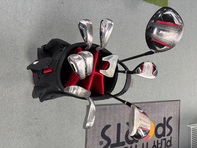 Used Wilson PROFILE Mens Package Set RH Black 10 Piece 11307-S000269637
