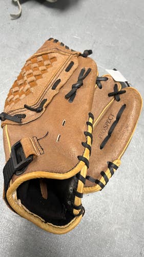 Used Mizuno POWER CLOSE BB/SB Glove RH Throw Brown 11 1/2" 11307-S000269497