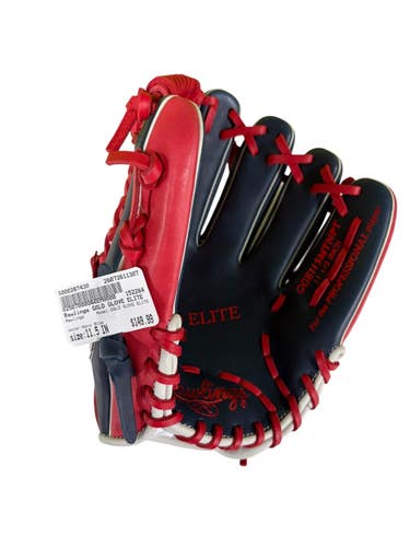Used Rawlings GOLD GLOVE ELITE BB/SB Glove RH Throw Navy Blue 11 1/2" 11307-S000267430