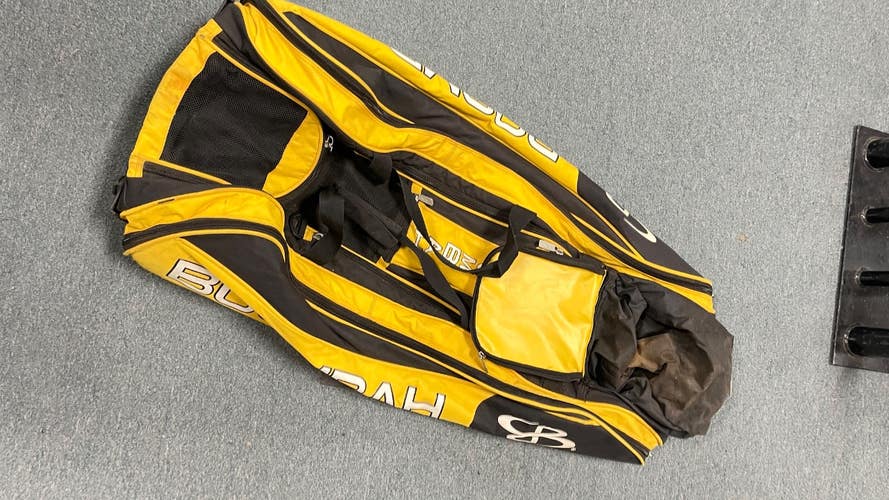 Used BoomBah ROLLING BAG BB/SB Player Wheeled Bag Yellow 11307-S000269753