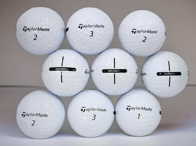 36 Near Mint AAAA Used TaylorMade Distance+ Golf Balls