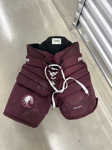 Senior Small Bauer Pro Hockey Goalie Pants Pro Stock (Used)