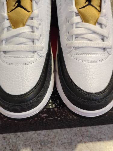 Jordan Spizike Low DMP - White / Black / Metallic Gold - Men's 9.5