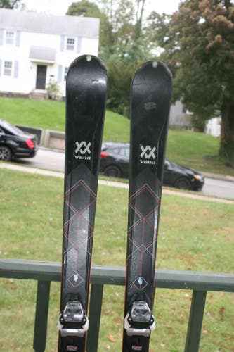 161 cm All Mountain Volkl Flair 76 Skis With Marker Adjustable Bindings