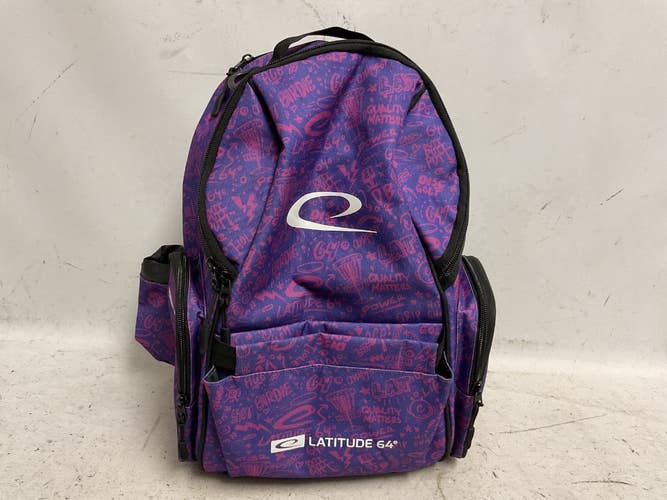 Used Latitude 64 Disc Golf Backpack Purple 11855-S000211594