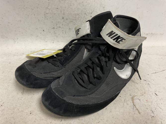 Used Nike 366683-004 Wrestling Shoes Black Senior 9.5 11855-S000211592