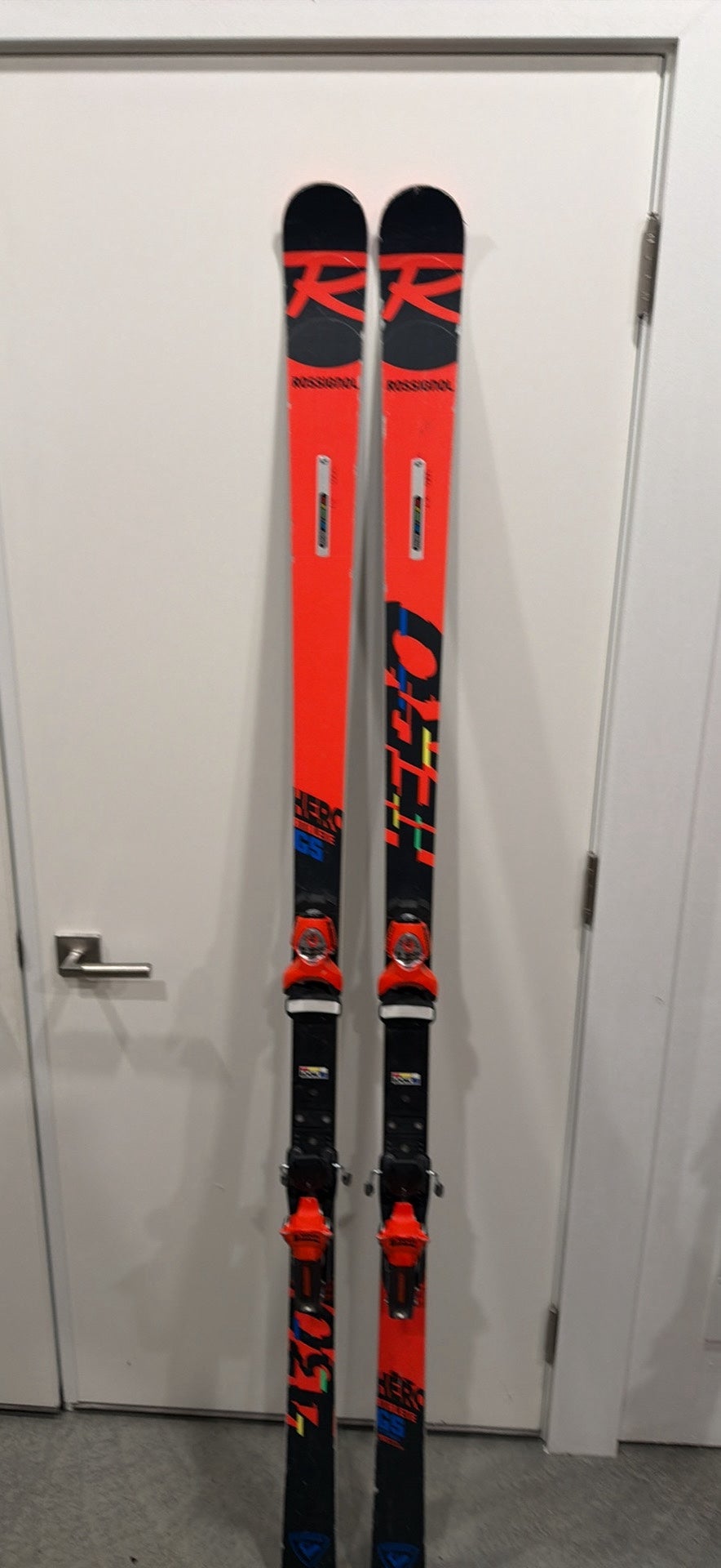 Used Rossignol 186cm Radical World Cup GS Race Skis With Rossignol