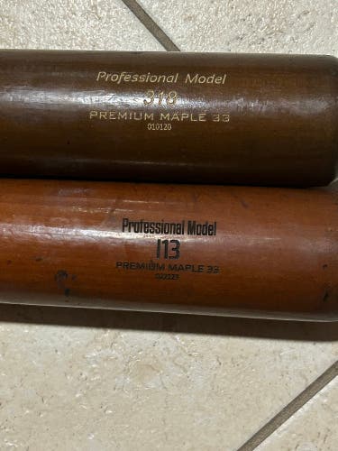 2 USED BWP PREMIUM MAPLE Bat 30 oz 33" (Used) MODEL I13 / 318
