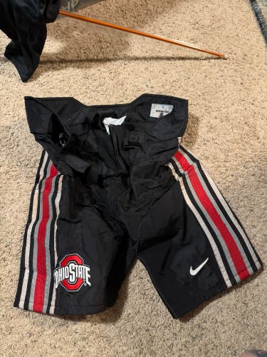 Used Bauer/Nike Pro Stock Large Ohio State Black Pant Shells